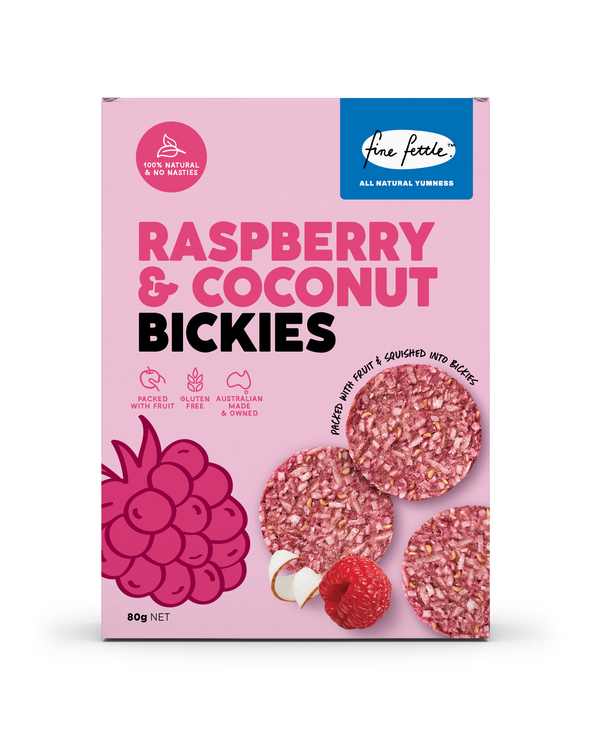 Raspberry & Coconut Bickies