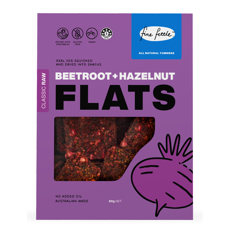Beetroot & Hazelnut Flats - Healthy Snacks
