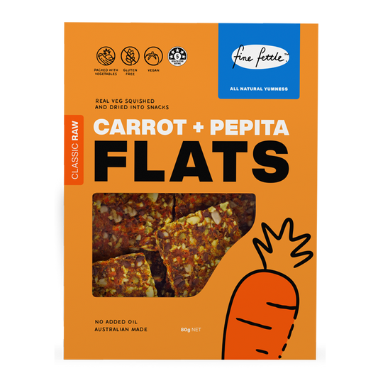 Carrot & Pepita Flats - Healthy Snacks