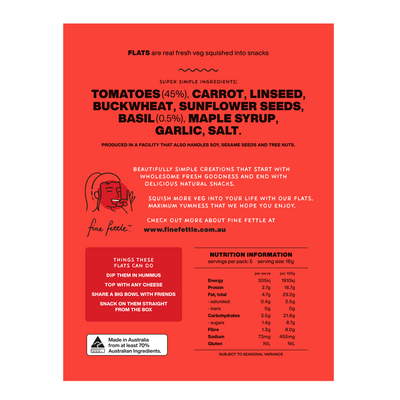 Tomato & Basil Flats - Healthy Snacks